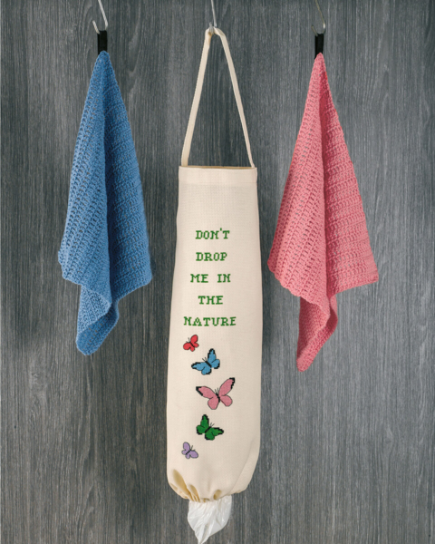 Kit de bordado Bolsa para bolsas pájaros 19 x 50 cm