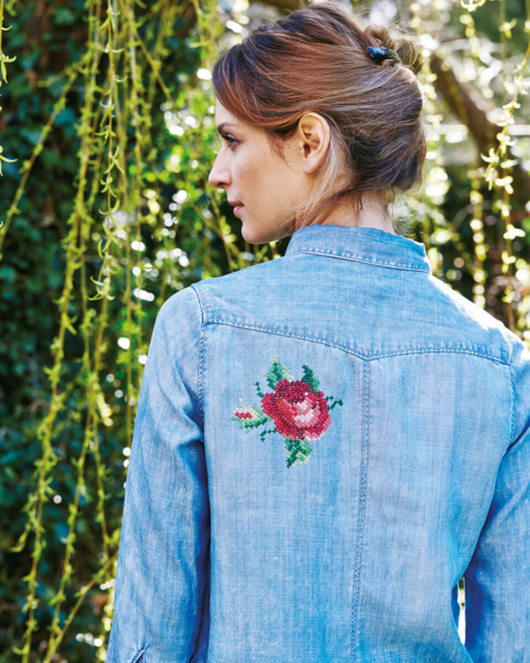 Kit de Bordado Rosas 10 x 10 cm