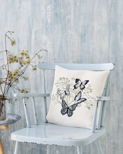 Kit de bordado Mariposas 40 x 40 cm