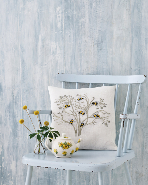 Kit de Bordado Abejas 40 x 40 cm