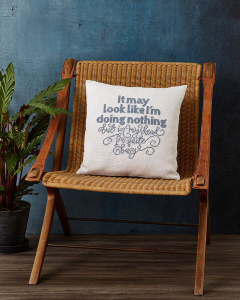 Kit de bordado It may look 40 x 40 cm