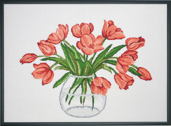 Kit de Bordado Tulipanes R5472 58 x 42 cm