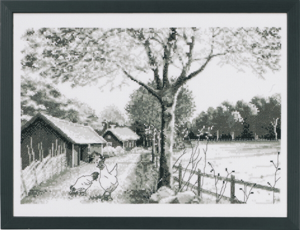 Kit de bordado En el campo 40 x 30 cm