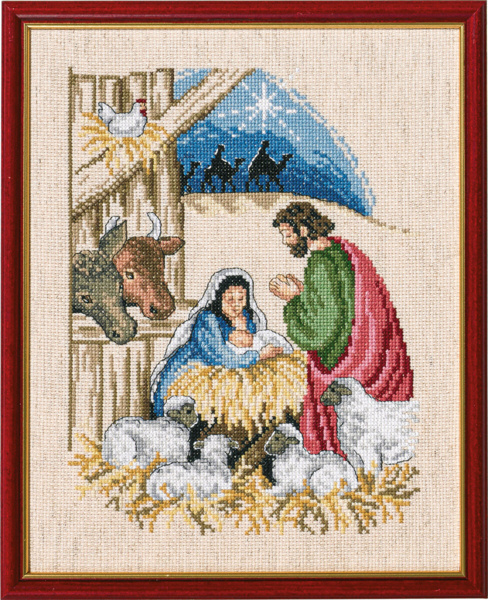 Kit de bordado Niño Jesús R72-370 23 x 29 cm