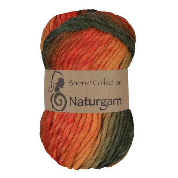 Viking Snorre Naturgarn 659 Multi naranja/marrón