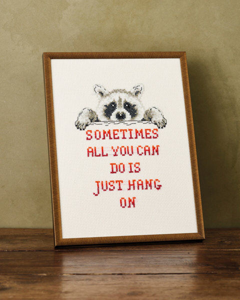 Kit de bordado Mapache R5703 18 x 24 cm