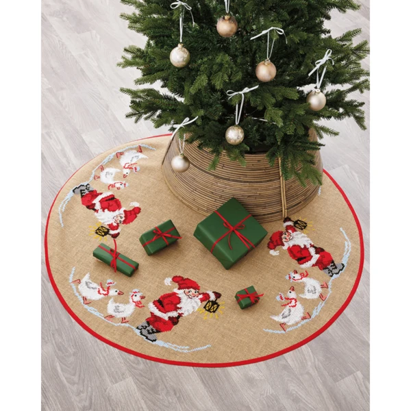 Papá Noel y Gansos Ø125 cm