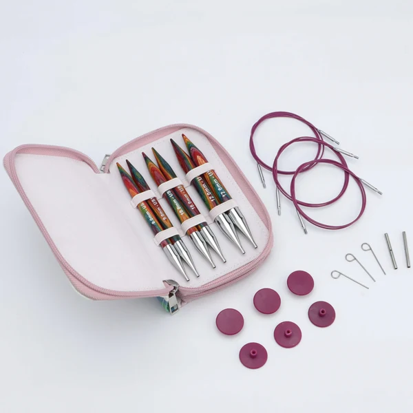 KnitPro Symfonie 2 Juegos de Agujas Intercambiables Circulares, Chunky, 13 cm