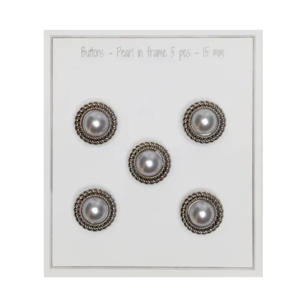 Bottoni - Perla incorniciata: Perla