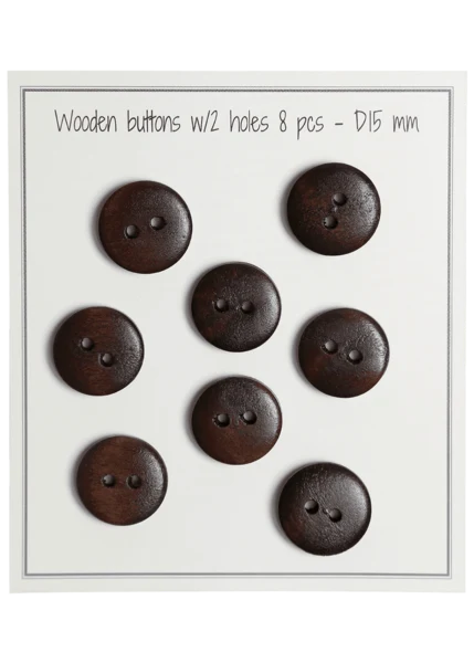 Go Handmade Botones de madera - UFO: 15 mm