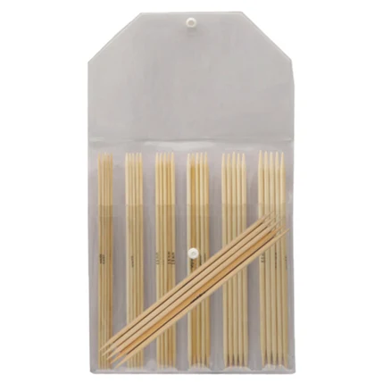 KnitPro Bambu Juegos de Agujas de Punta Doble 20 cm (7 tamaños 2.00-5.00mm)