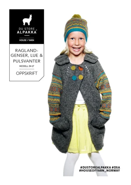 DSA34-17 RAGLAN CHAQUETA SOMBRERO Y GUANTES DE ESCRITURA