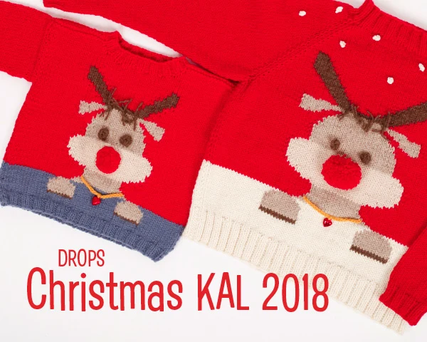 DROPS Christmas Knit-Along 2018 - Blusa para adultos