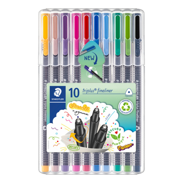STAEDTLER Triplus fineliner 334 Rotuladores, 10 piezas