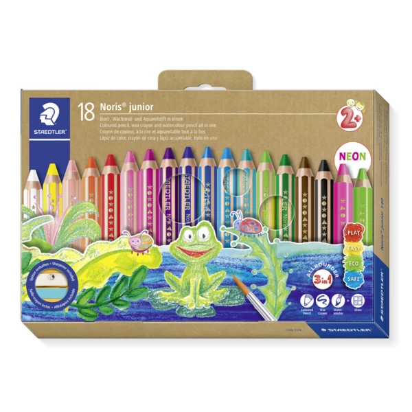 STAEDTLER Lápices de colores Buddy 3 en 1, 18 unidades – Imagen principal
