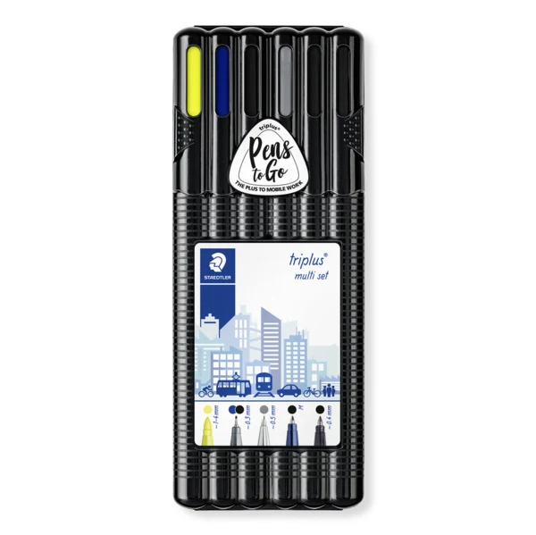 STAEDTLER triplus Black Box Multi set, 6 piezas