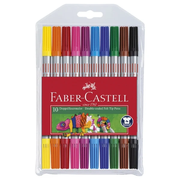 Faber-Castell Tusser dobbelt tyk/tynd 10 stk