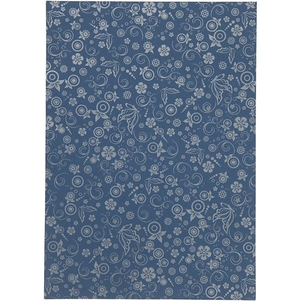 Patrón plateado impreso, A4 Azul oscuro
