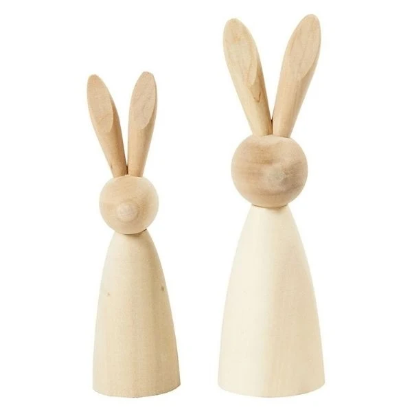 Conejos de Madera, 2 piezas