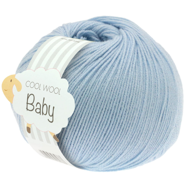 Lana Grossa Cool Wool Baby 208 Azul claro