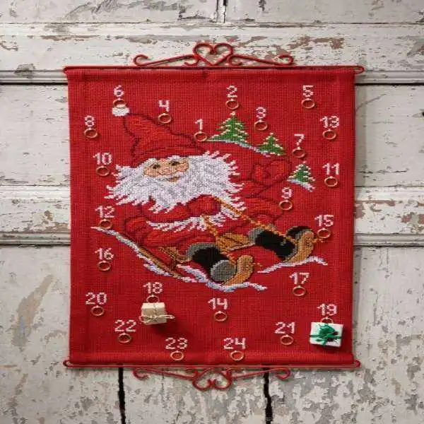 Kit de bordado Papá Noel con tobogán