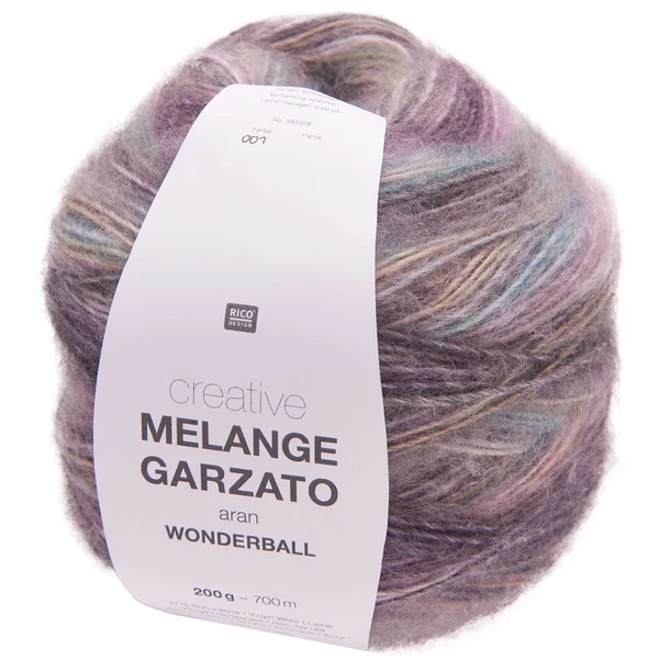 Rico Design Creative Melange Garzato 001 Lila-turquesa