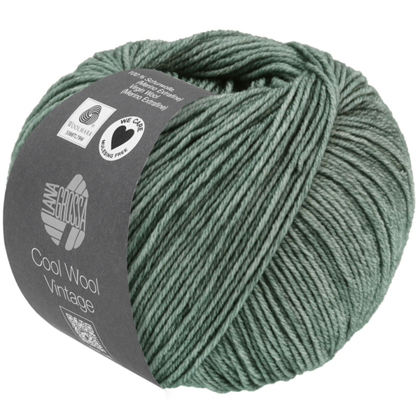 Lana Grossa Cool Wool Vintage 68 Gris verdoso