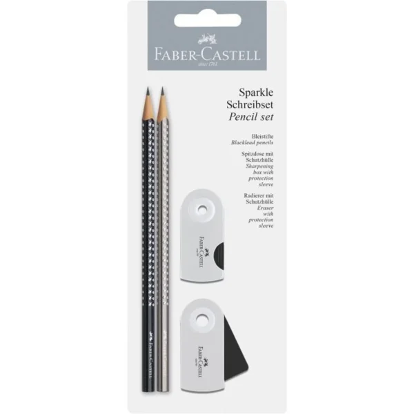 Faber-Castell, Conjunto de lápices Sparkle Plata/Negro