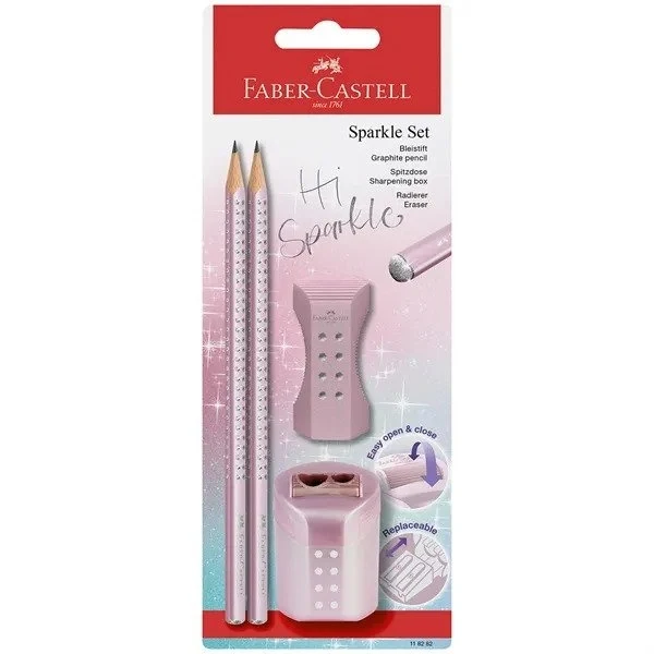 Faber-Castell, Set de lápices Sparkle, rosa