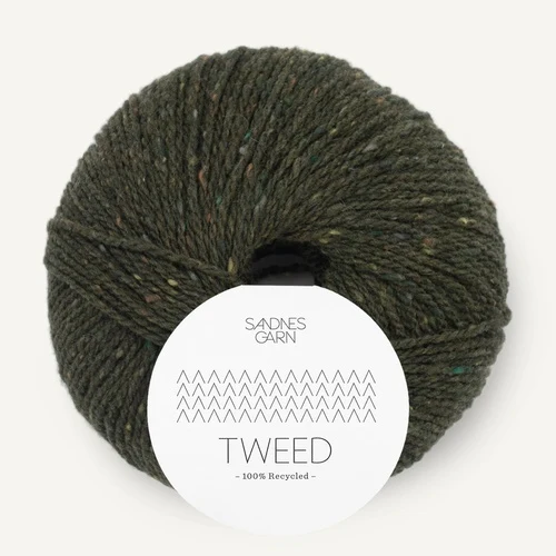 Sandnes Tweed Recycled 9585 Verde oliva
