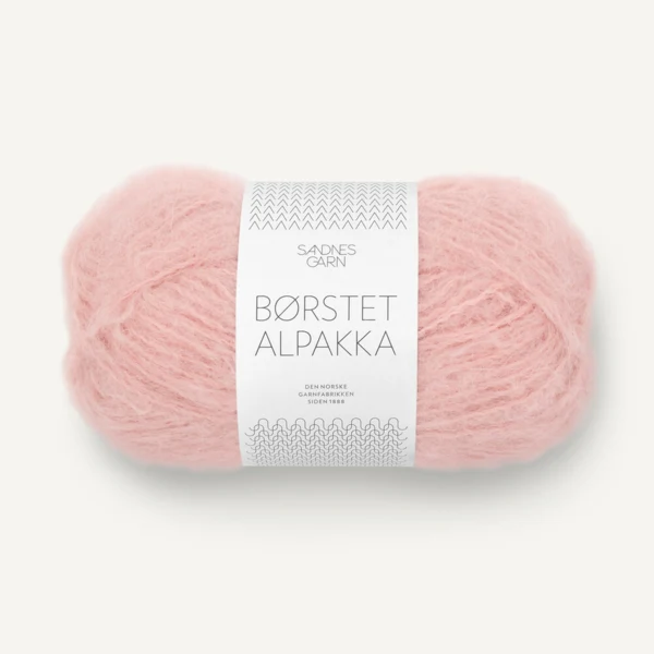 Sandnes Børstet Alpakka 4602 Rosa Empolvado