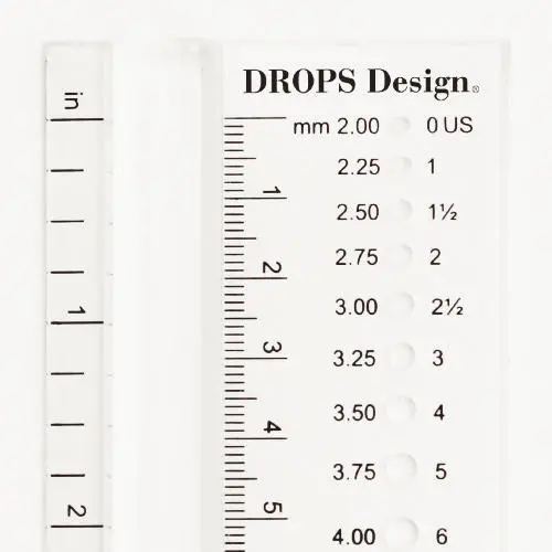 DROPS Medidor de agujas (2.00-12.00mm)