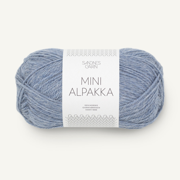 Sandnes Mini Alpakka 6221 Azul claro jaspeado