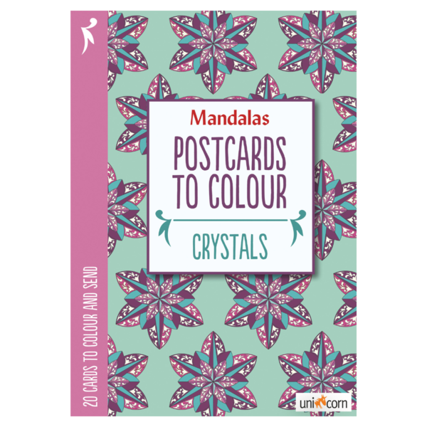 Mandalas Postcards to Colour - CRYSTALS