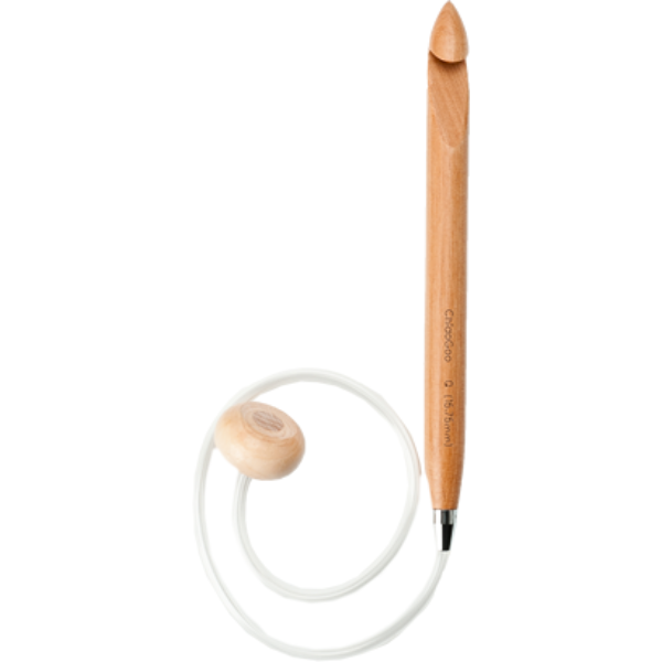 ChiaoGoo Ganchillo Tunecino Wood Bambú, Flexible (60 cm)