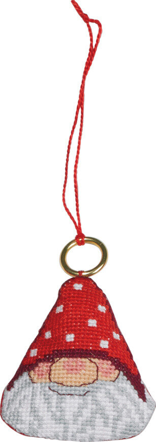 Kit de bordado Cabeza de Papá Noel 6 x 7 cm