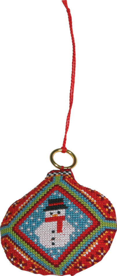 Kit de Bordado Bola de Nieve 8 x 8 cm