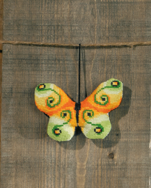 Kit de bordado Mariposa verde claro m 053/99 9 x 6 cm