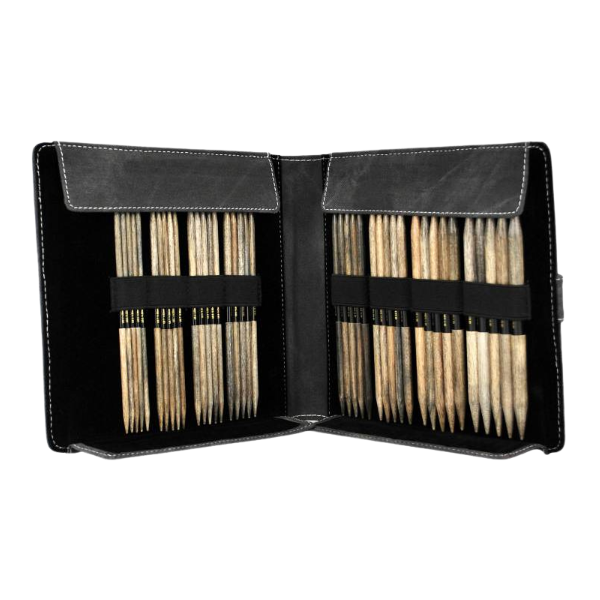 LYKKE Juego de Agujas de Doble Punta Driftwood, Gris, 15 cm (4.00-9.00 mm)