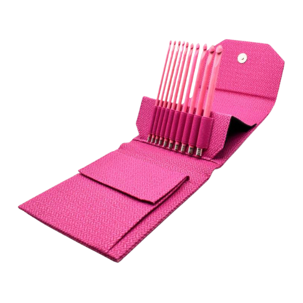 LYKKE Set de Ganchillos Blush, Magenta, 15 cm