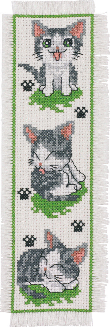 Kit de bordado Gatito 7 x 22 cm