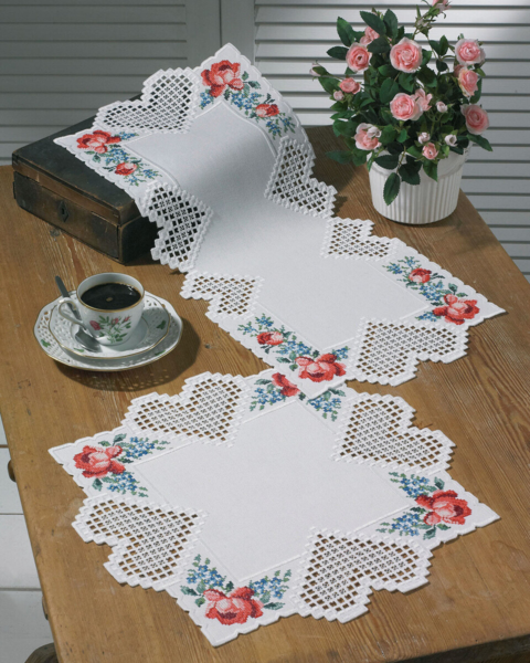 Kit de Bordado Hardanger 42 x 42 cm