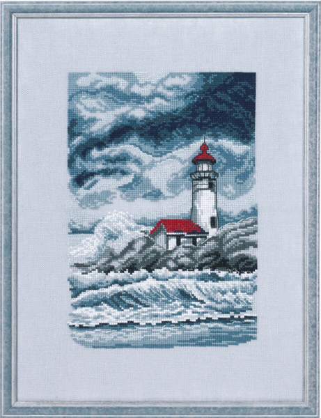 Kit de Bordado Faro Tormenta R5636 26 x 35 cm