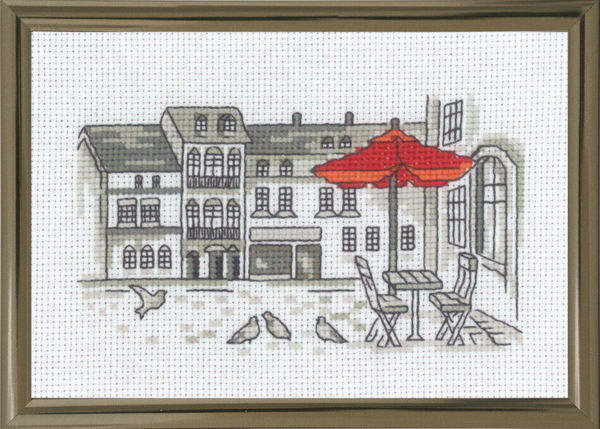 Kit de Bordado Parasol R5794 15x10 cm