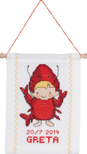 Kit de bordado Cáncer B5129/18 18 x 25 cm