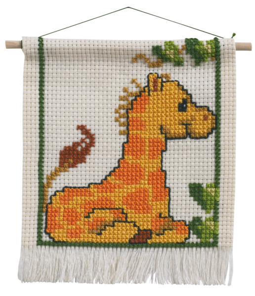 Kit de bordado MFK Jirafa 16 x 18 cm c/5119/18