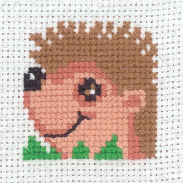 Kit de bordado Erizo 8 x 8 cm