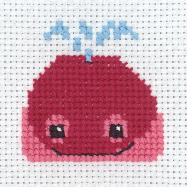Kit de Bordado Ballena 8 x 8 cm
