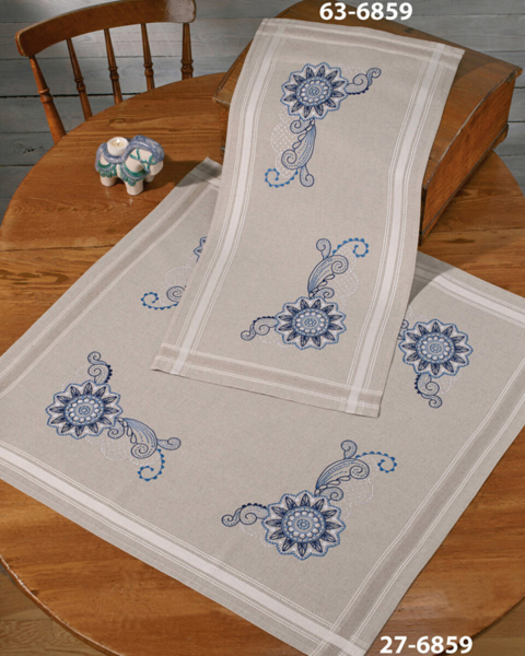 Kit de Bordado Mandala 80 x 80 cm