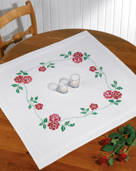 Kit de bordado Rosas XXX 80 x 80 cm
